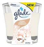 Glade Scented Candle, 3.4 oz. Sheer Vanilla Embrace