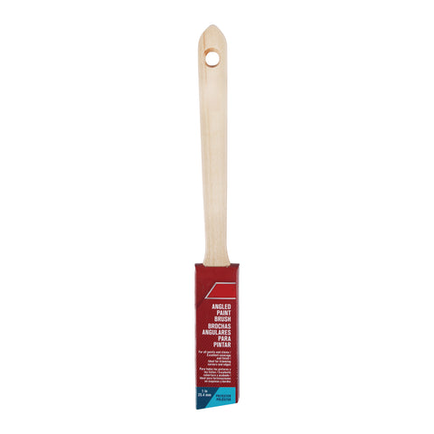 1'' Paint Brush, Angled, Polyester, Wood Handle
