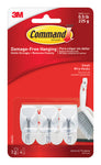 3M Command Wire Hooks, Small, White, 3-Hooks