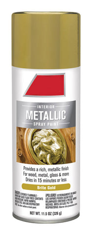 Bright Gold Metallic Spray Paint 11.5 Oz.