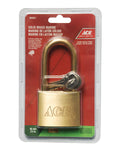 Long Shackle Padlock, 60mm, Solid Brass Marine