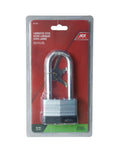 Long Shackle Padlock, 65mm, High Security, Laminated Steel