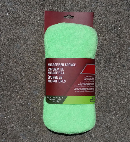Microfiber Sponge, Super Absorbent, 9.4'' x 4.5'' x 2.2'', Assorted Colors