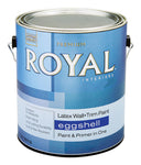 Royal Latex Wall+Trim Paint, Eggshell, 1 Gallon, Interior, Ultra White Base
