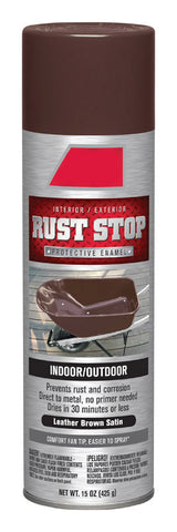 Ace Rust Stop Leather Brown Satin Spray Paint 15 Oz.