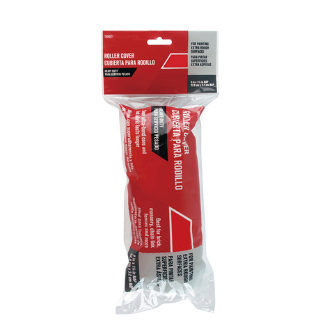 Select Paint Roller Cover, 1.25' x 9', Heavy Duty, Polyester/Polypropylene