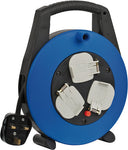 Brennenstuhl Vario Line Cable Box 3-way, 5Mtrs, Black/Blue