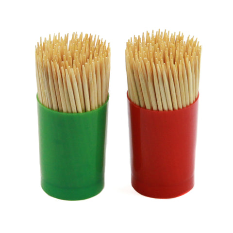 Chef Craft Toothpicks, Pack of 150, Assorted, Plastic/Wood