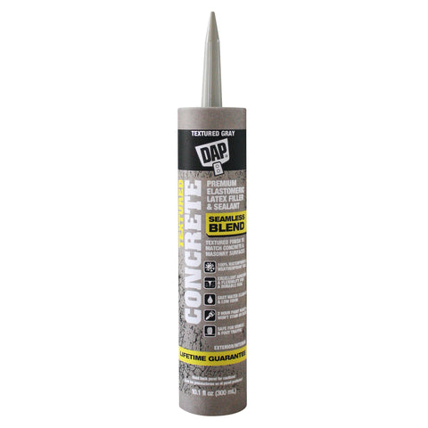 DAP Concrete and Mortar Waterproof Sealant, 10.1 oz., Acrylic Latex, Gray