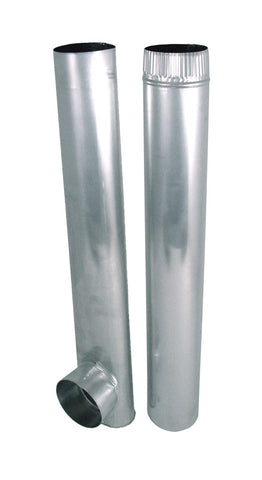Deflect-O Dryer Vent Kit Aluminum, 4 In. Dia. x 27-48 In. L