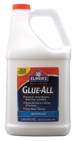 Elmers Glue All Multi-Purpose Glue, 1 Gallon, Polyvinyl Acetate Homopolymer, Indoor use