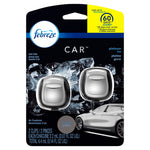 Febreze Car Air Freshener Car Vent Clip, 0.14oz., Pack of 2, Platinum Ice Scent Liquid