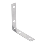 Fiero Corner Bracket, 1.5'' x 1.5'', Carbon Steel, Galvanized Finish