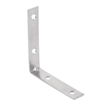 Fiero Corner Bracket, 2.5'' x 2.5'', Carbon Steel, Galvanized Finish