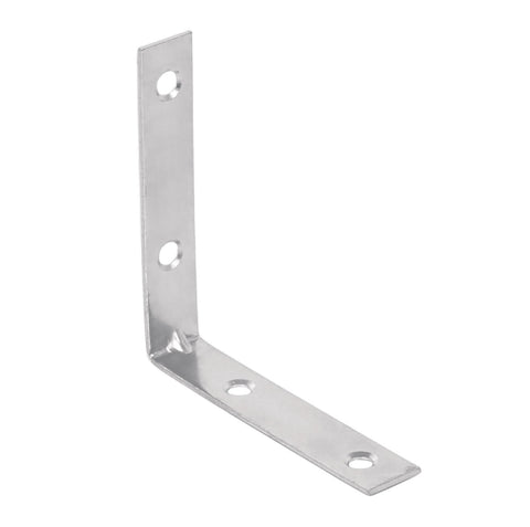 Fiero Corner Bracket, 2.5'' x 2.5'', Carbon Steel, Galvanized Finish