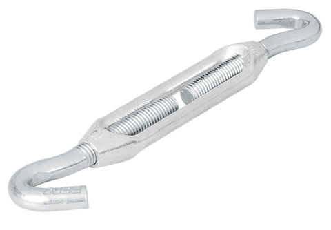 Fiero Hook-Hook Turnbuckle, Dia 6 mm, Max Load 50 Kg, Zinc, Galvanized Finish