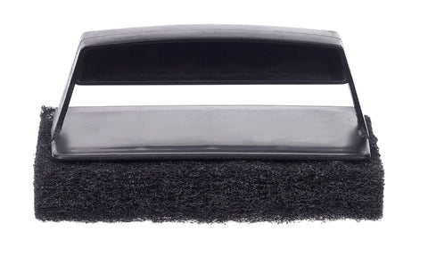 GrillMark Grill Scrubber, 8'' x 3.5'', Polypropylene Handle, Black