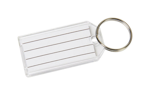 Hy-Ko 2GO Key ID Tag, Plastic, Clear