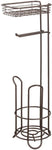 InterDesign Classico Roll Stand Plus with Shelf, Steel, Bronze