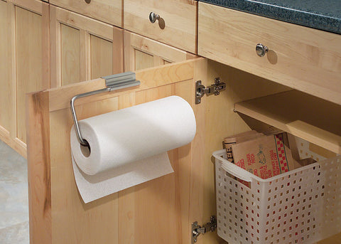 InterDesign OTC Forma Paper Towel Holder, Door Mount, Stainless Steel
