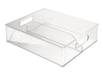 InterDesign Stackable Storage Bin, 12'' x 14.5'', Plastic, Clear