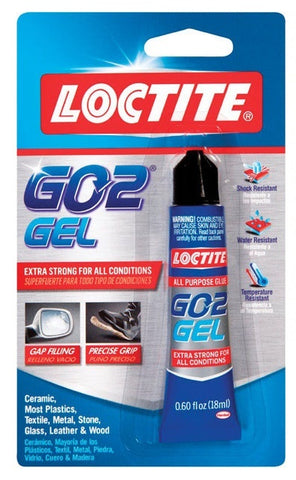 Loctite Extreme Glue, 18 ml, No Drip Gel, Impact Resistant, Crystal Clear, Indoor/Outdoor