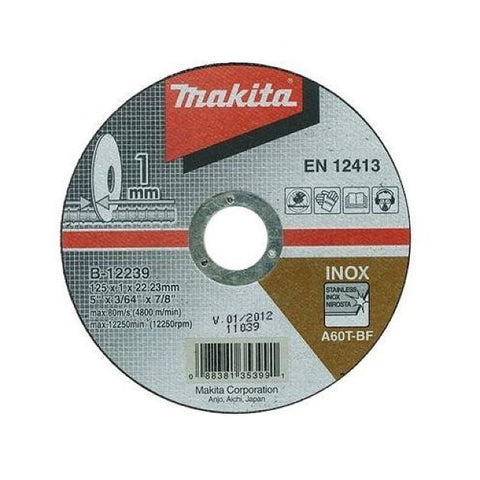 Makita Cutting Wheel, 125 x 1 x 22.23 mm