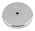 Master Magnetics Round Base Magnet 3.4 MGOe, 16 Lb. Pull Capacity, Ceramic, Silver