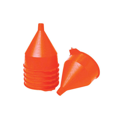 Miller Plastic Funnel with Strainer, 10.5'' Height, 192 oz, Orange