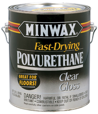 Minwax Clear Fast Drying Polyurethane 1 Gallon, Clear Gloss Indoor