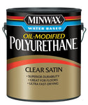 Minwax Oil-Modified Polyurethane, 1 Gallon, Water-Based, Clear Satin