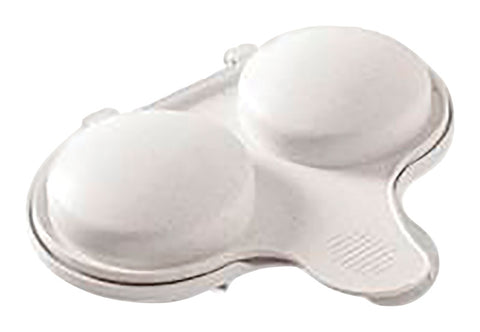 Nordic Ware Egg Poacher, 7-1/4''W x 6-3/8''L, Plastic, White