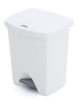 Plastiken Pedal Dustbin, 30 Ltrs, Plastic, White