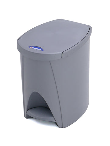 Plastiken Pedal Dustbin, 7 Ltrs, Plastic, Silver Color