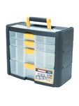 Plastiken Titanium Parts Tower, 4 Drawers, 40 x 20 cm, Black/Clear