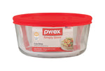 Pyrex Food Storage Container, 2.75''Hx6''W, Glass''Plastic, Clear