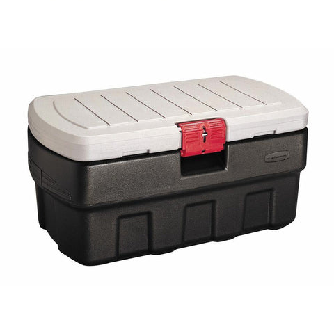 Rubbermaid ActionPacker Storage Tote, 16.9''H x 20.8''W x 35''D, Plastic, Black, Stackable