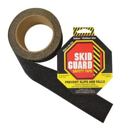 Skid Guard Anti-Slip Tape, 2'' x 15 Feet, Black, Indoor/Outdoor