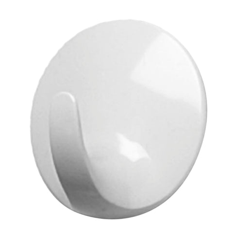 Spectrum Adhesive Hook, Round, Pack of 4, Plastic, Large
