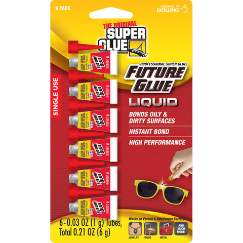 The Original Super Glue Corporation All Purpose Super Glue, 0.21 oz., Pack of 6,  Cyanoacrylate