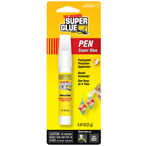 The Original Super Glue Corporation Pen Super Glue, 0.07 oz., Cyanoacrylate, High Strength Liquid