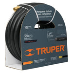 Truper 1/4' x 15 Mtrs High Pressure Air Hose, 300 PSI Max, 1/4 NPT