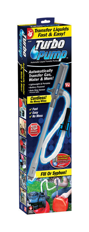 Turbo Pump Fluid Transfer Pump, 42.6'L, Plastic, Hand Operated