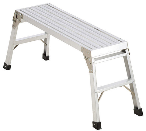 Werner Aluminum Work Platform, Load Capacity 225 LB, 21'' Height, 39 Width''
